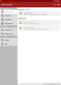 G DATA Mobile Security Android SecurityCenter
