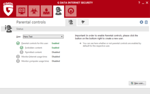 G DATA Internet Security Parental Control