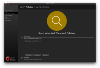 G DATA Antivirus Mac Scan Files