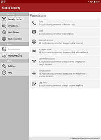 G DATA Mobile Security Android App Control