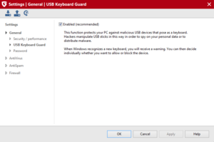 G DATA Internet Security USB Keyboard Guide
