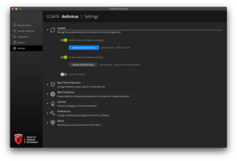 G DATA Antivirus Mac Update