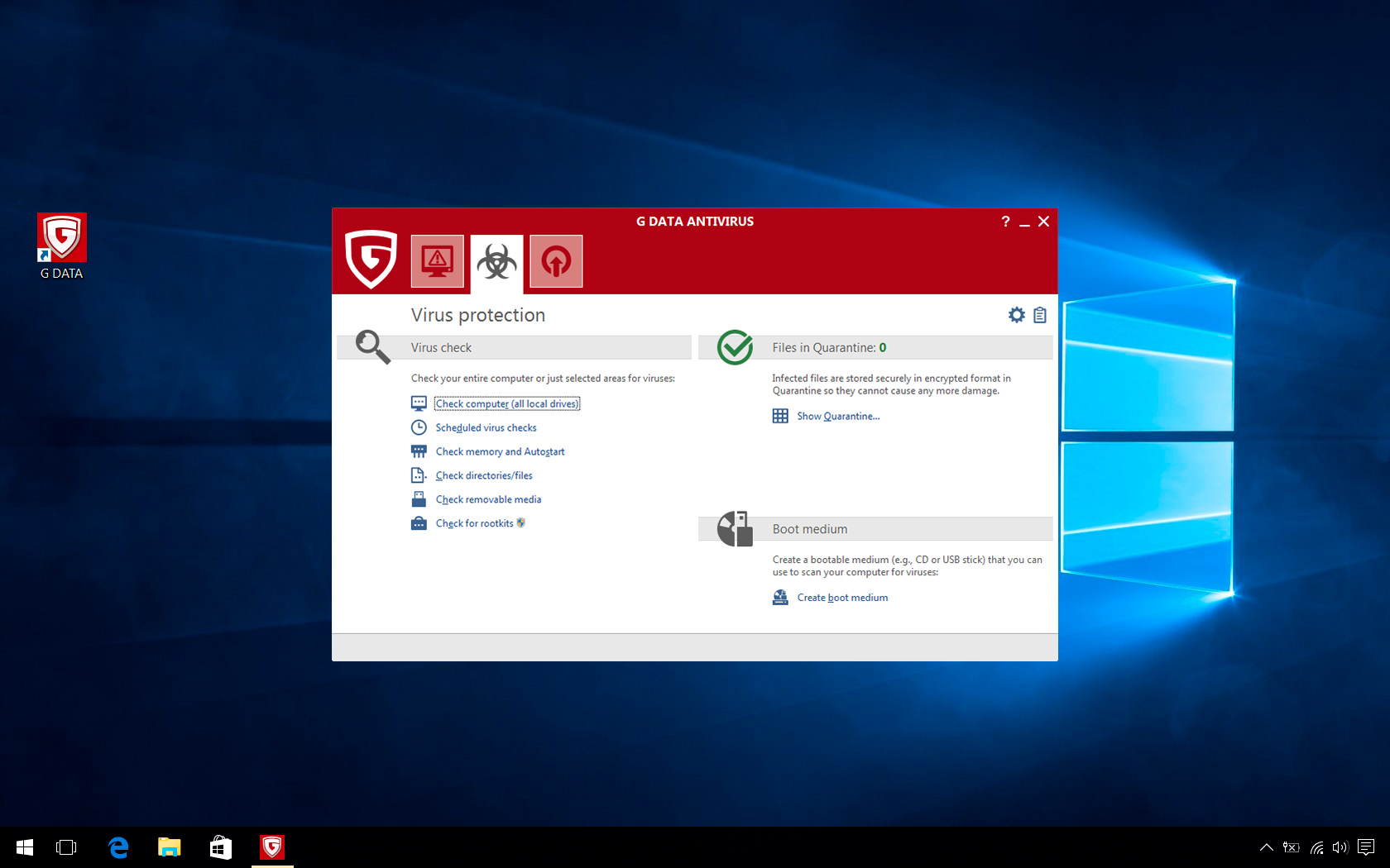 Windows 8 G DATA Antivirus full
