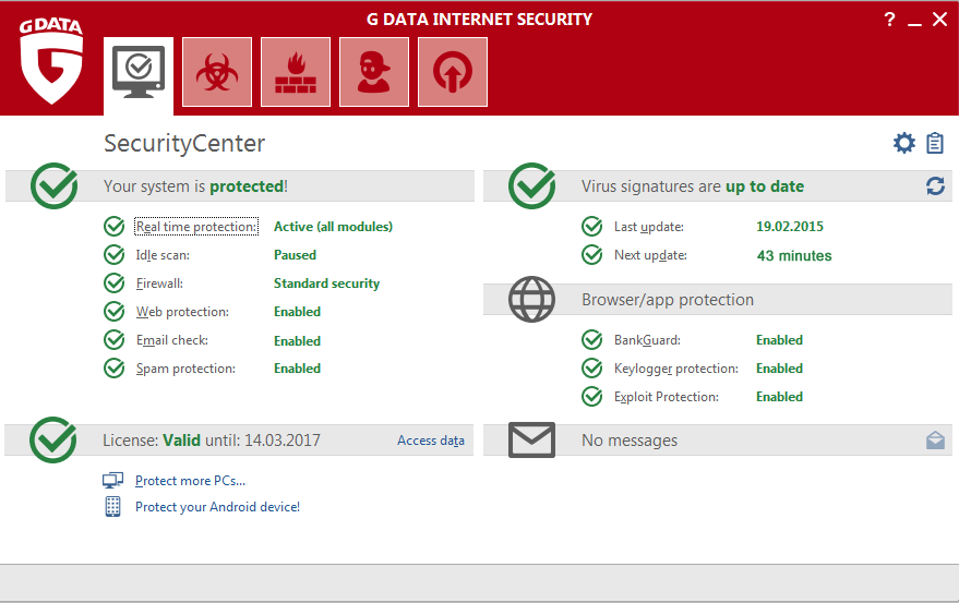 Windows 7 G DATA InternetSecurity 2014 25.5.3.4 full