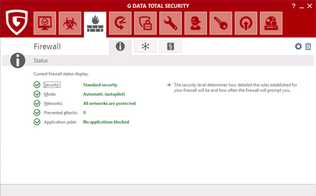 G DATA TotalSecurity screenshot